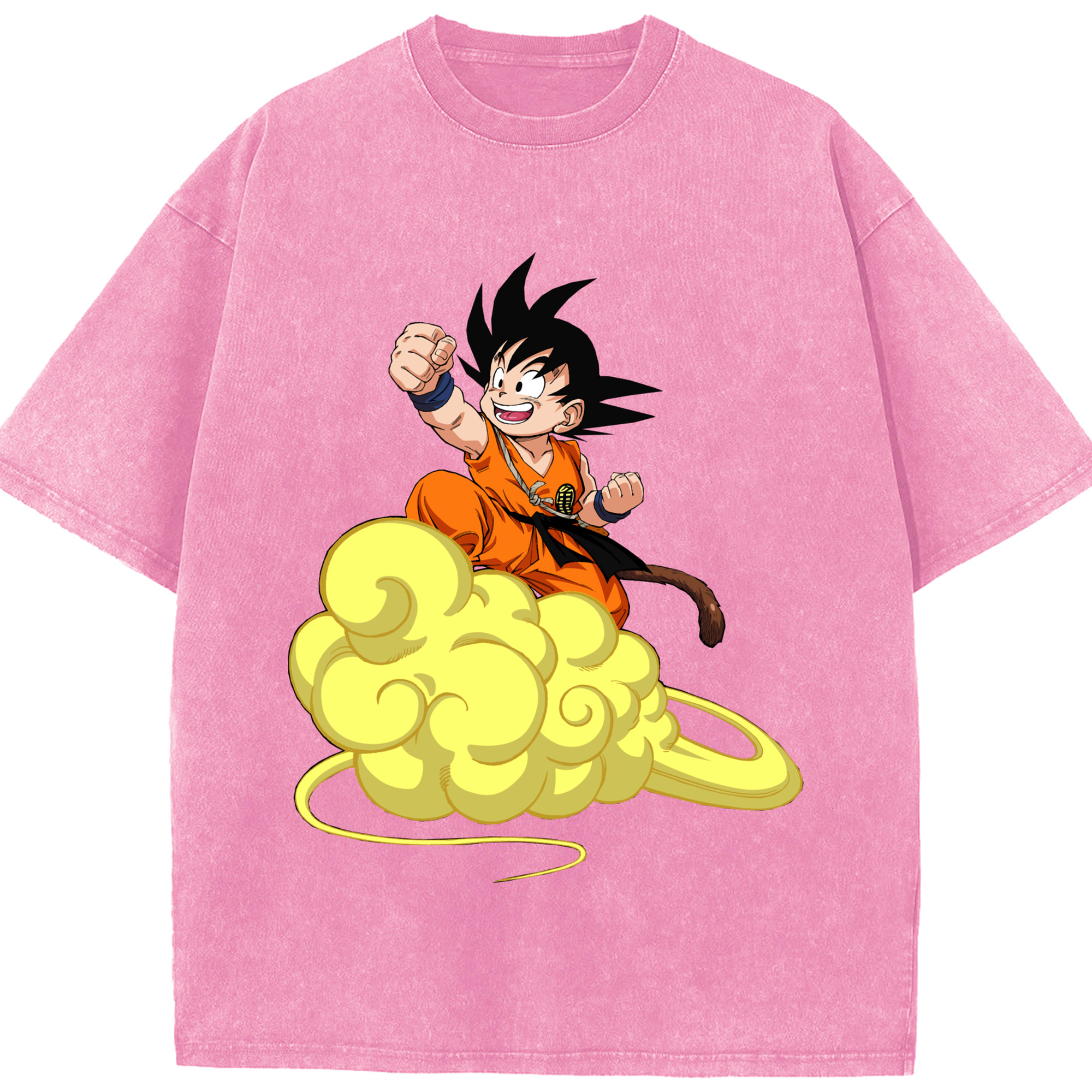 ドラゴンボール 孫悟空（そん ごくう）Son Goku カカロット DRAGON BALL Kakarotto 綿100% ヴィンテージ風 半袖Tシャツ（フロントプリント）